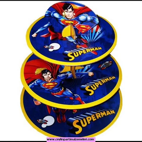 Superman Temalı Cupcake Standı